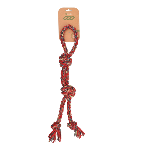 ReRope Large Looper Upcycled Fabric Rope Dog Toy
