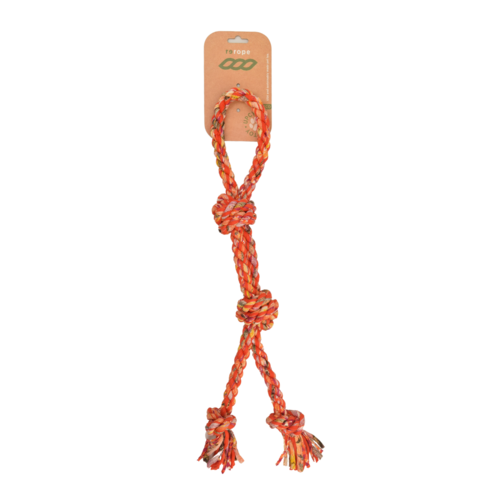 ReRope Large Looper Upcycled Fabric Rope Dog Toy