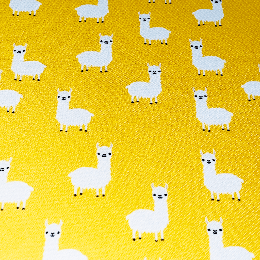 Llama Yellow Tie On Dog Bandana - My Pet Spot