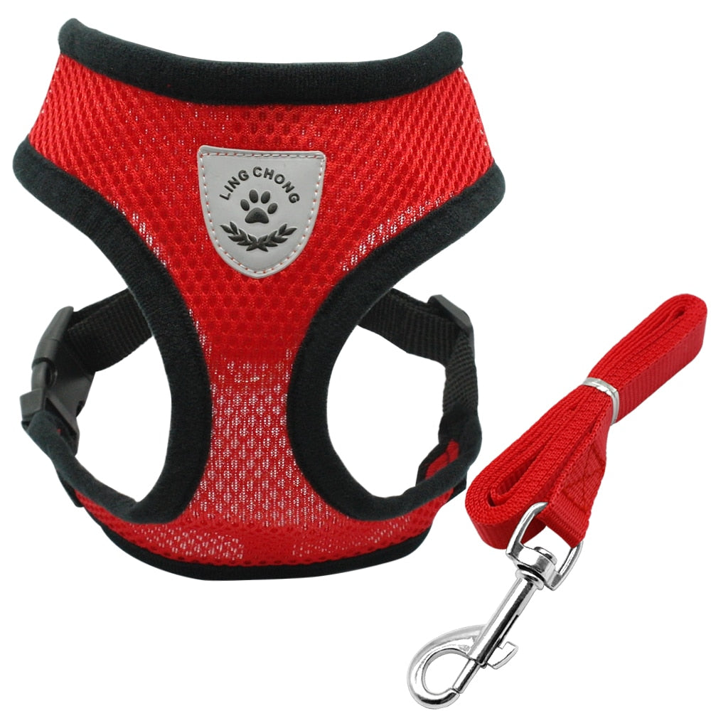 Soft Breathable Nylon Mesh Dog Harness – S/M/L