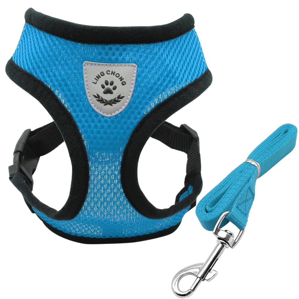 Soft Breathable Nylon Mesh Dog Harness – S/M/L