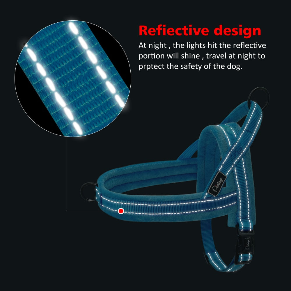 Reflective Dog Harness Vest – Soft Padded, No Pull, Quick Fit