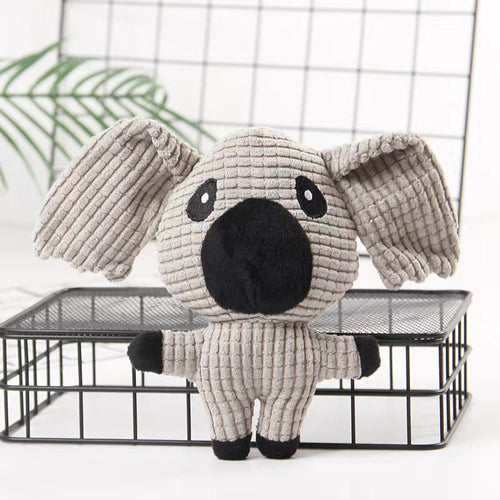 Squeaky Bite-Resistant Plush Dog Toys – Fun Animal Shapes for Dogs