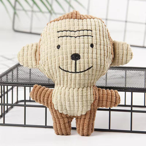 Squeaky Bite-Resistant Plush Dog Toys – Fun Animal Shapes for Dogs