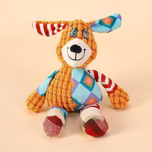 Squeaky Bite-Resistant Plush Dog Toys – Fun Animal Shapes for Dogs