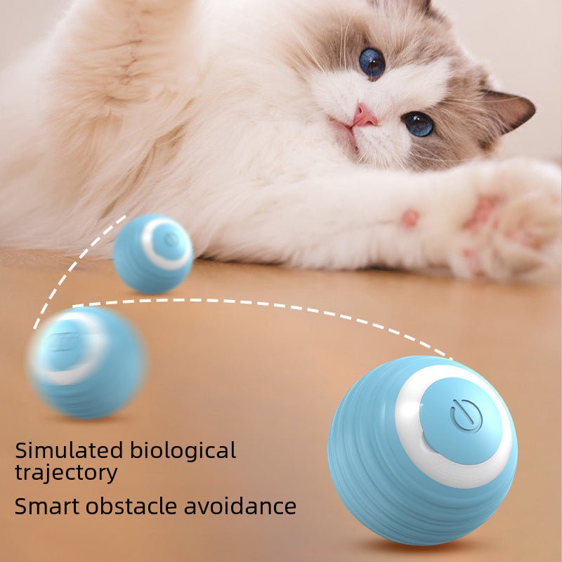 Pet Gravity Smart Rolling Ball Cat Toy – Self-Play & Entertainment - My Pet Spot