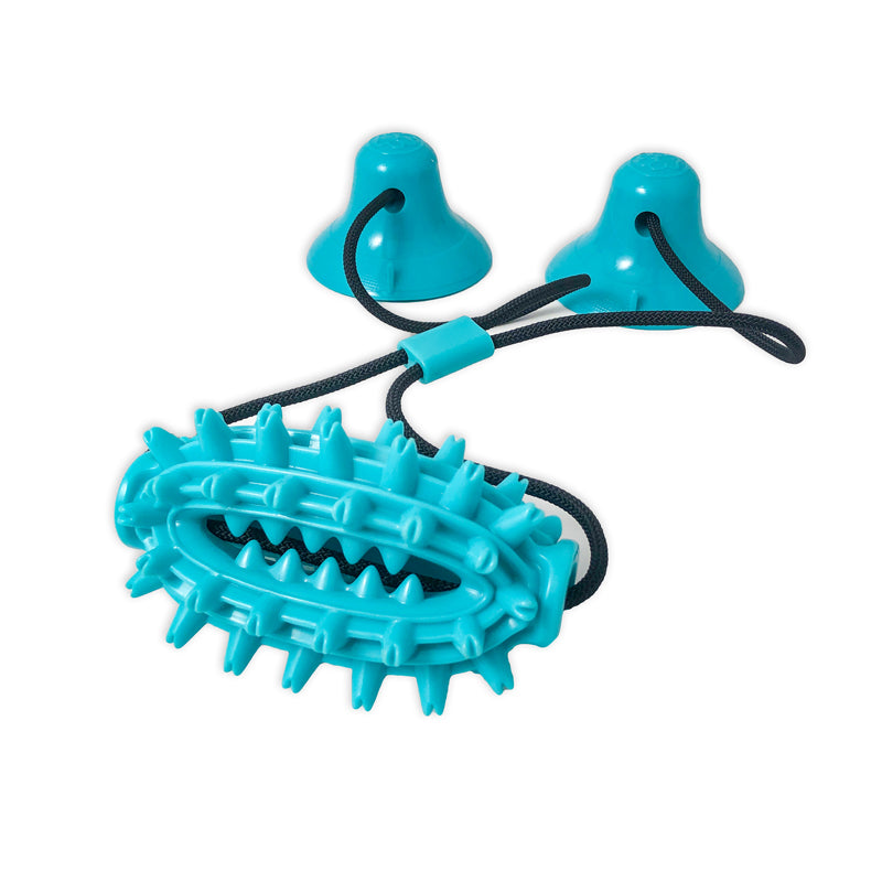 Ruff & Ready Solo™ Chew & Tug Dog Toy – Suction Cup Self-Play