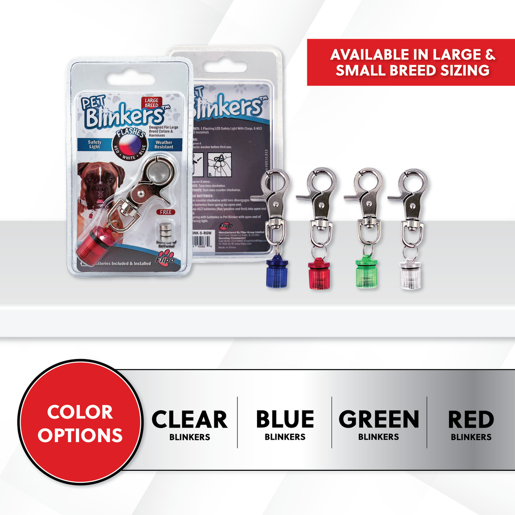 Pet Blinkers™ Flashing LED Safety Light for Dogs