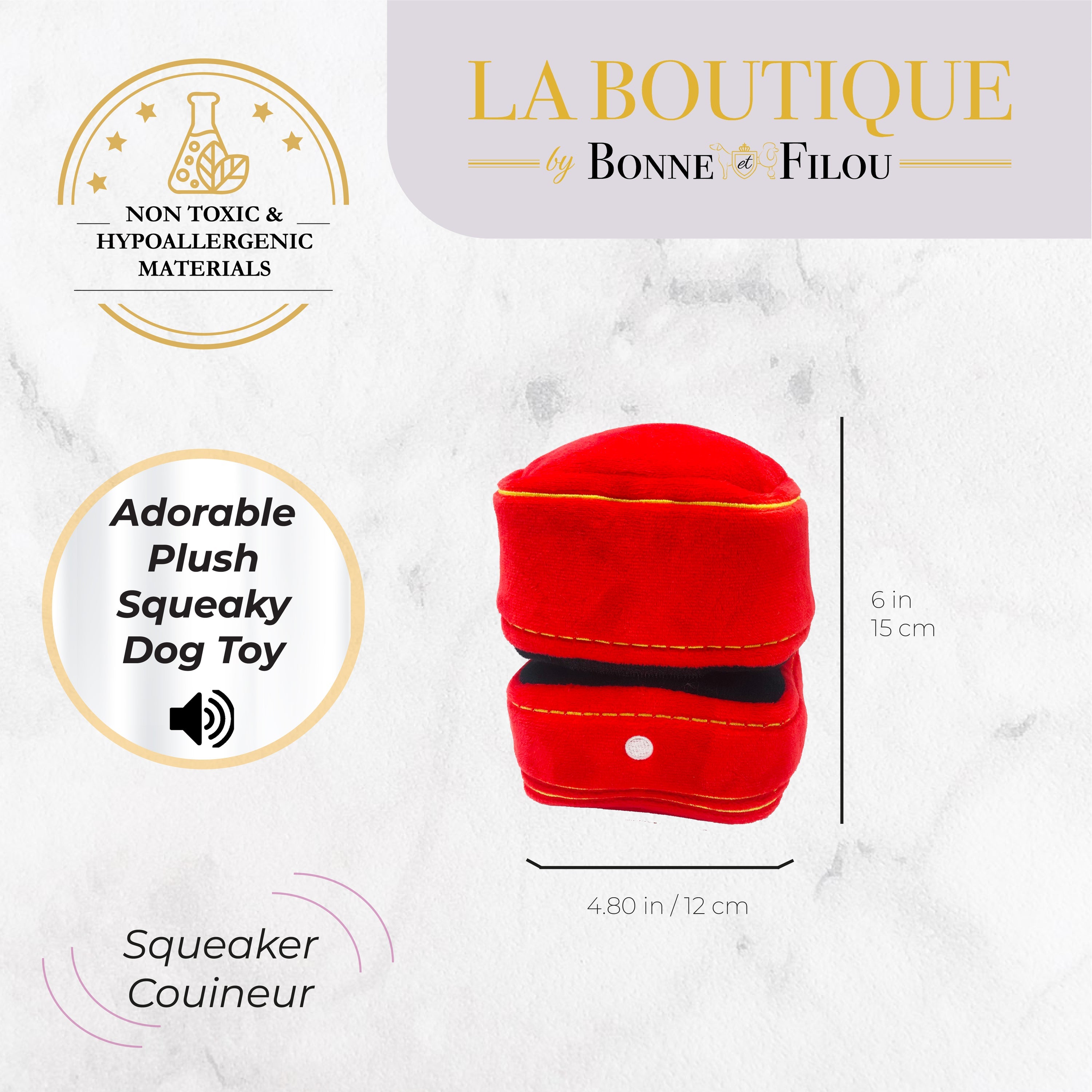Engagement Diamond Ring Plush Dog Toy Set - Squeaky Ring Box