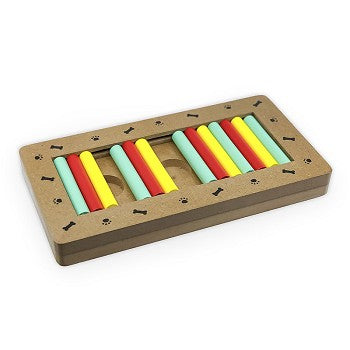 Brainiac Rollie-Pollie™ Treat Dispensing Dog Puzzle Toy