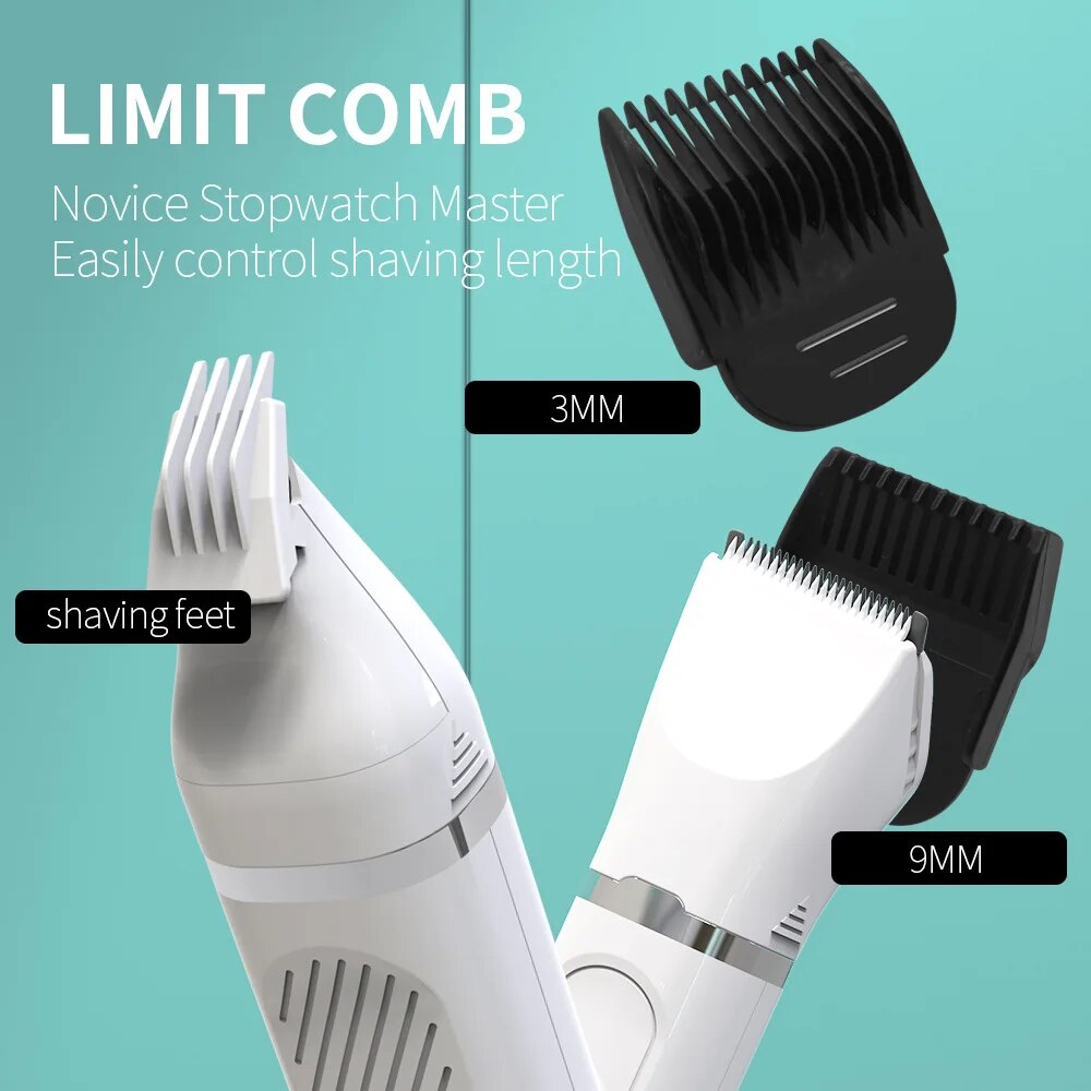 4-in-1 Pet Grooming Kit – Low Noise Rechargeable Dog & Cat Clipper Set