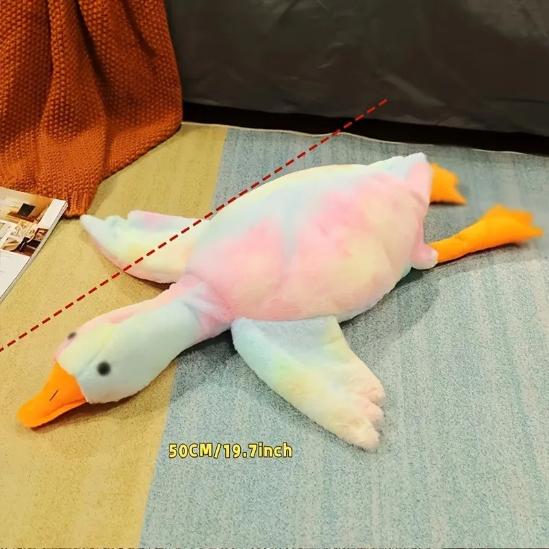 Soft Colorful Duck Plush Toy for Dogs & Cats – 50cm Comfort Companion