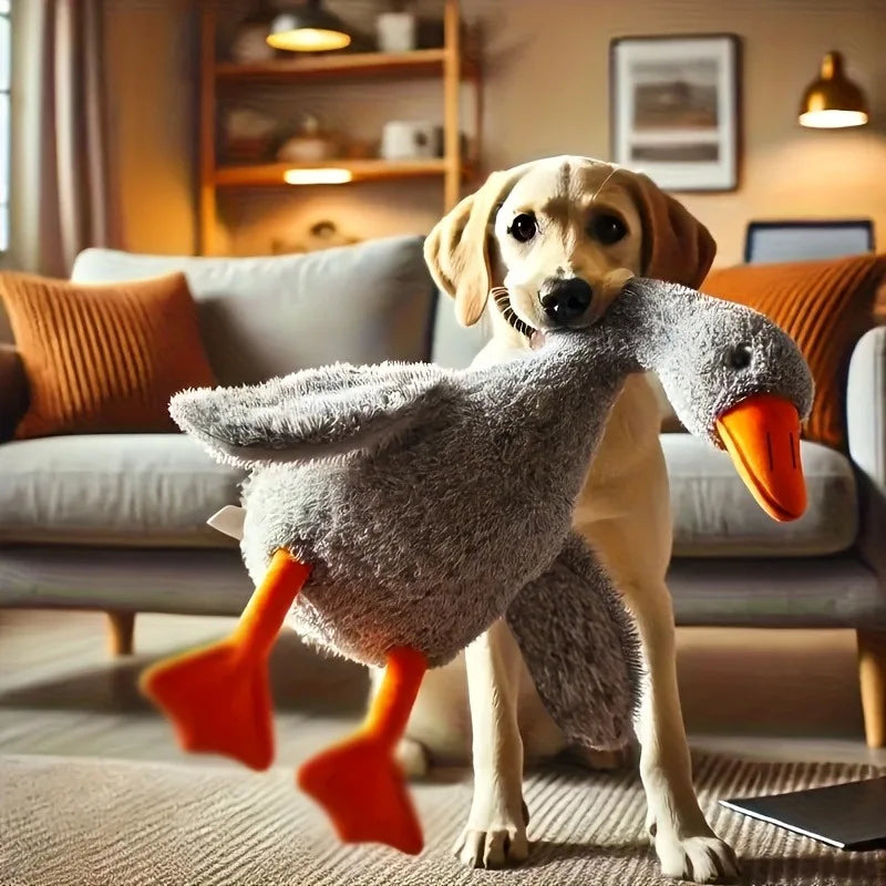 Soft Colorful Duck Plush Toy for Dogs & Cats – 50cm Comfort Companion