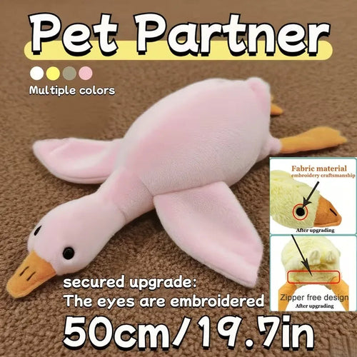 Soft Colorful Duck Plush Toy for Dogs & Cats – 50cm Comfort Companion
