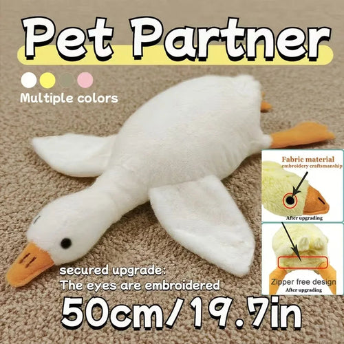 Soft Colorful Duck Plush Toy for Dogs & Cats – 50cm Comfort Companion