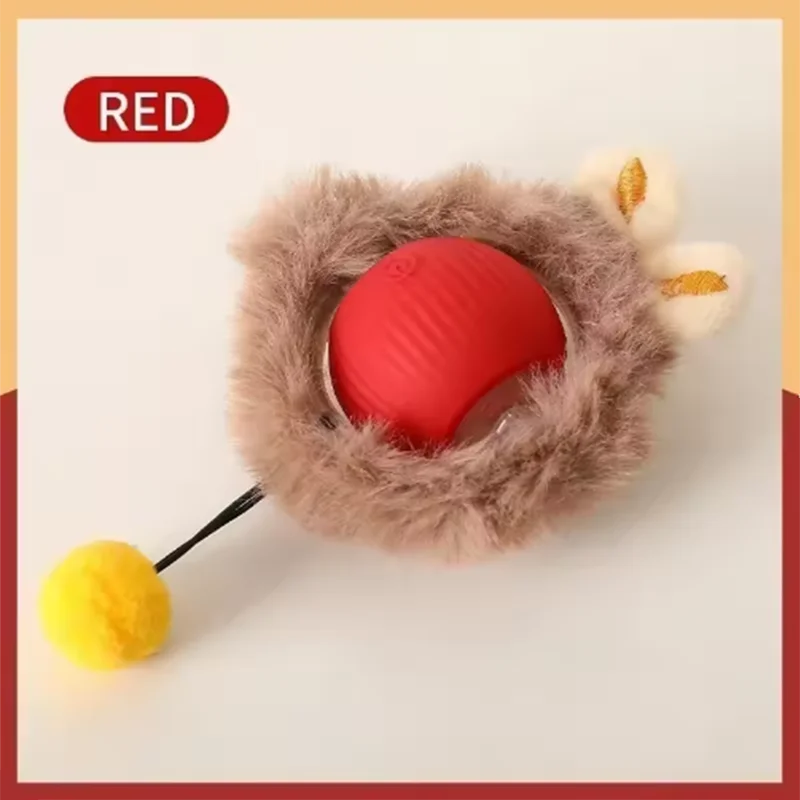 Interactive Electric Cat Ball Toy – Auto Rolling with Sound & Flash