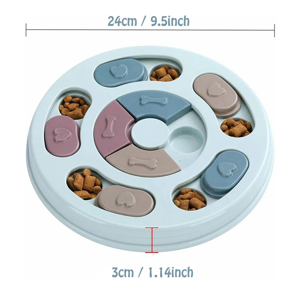 Slow Feeder Brain Game Bowl for Dogs