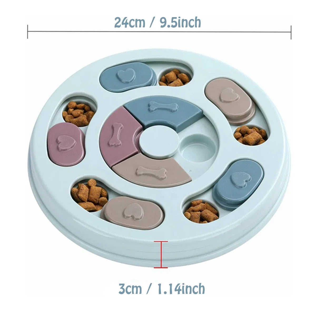 Slow Feeder Brain Game Bowl for Dogs