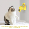 Cats Whirling LED Windmill Cat Toy - Suction Cup Spinner with Light Balls