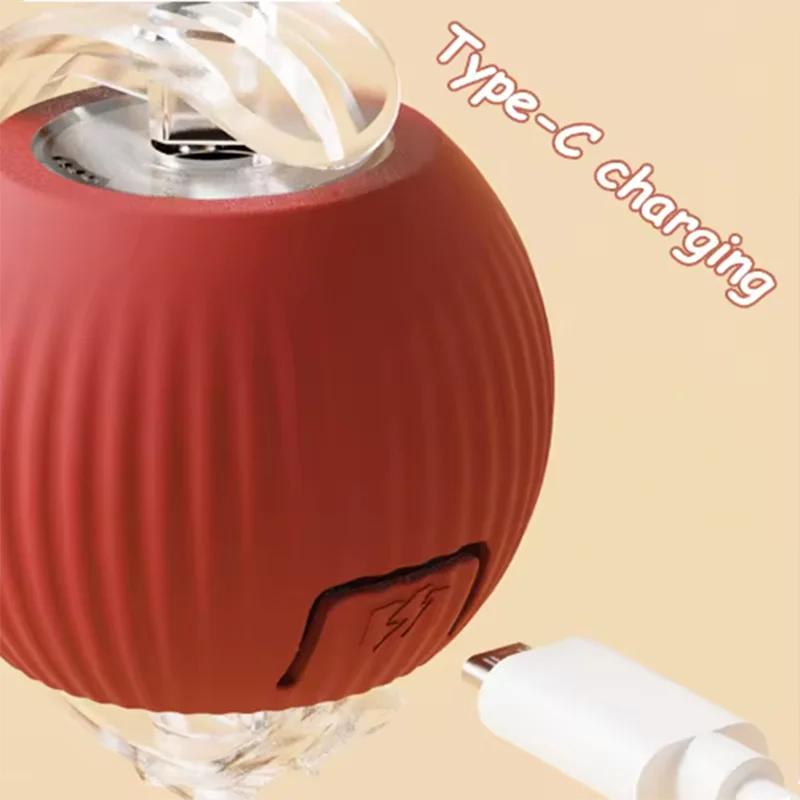 Interactive Electric Cat Ball Toy – Auto Rolling with Sound & Flash