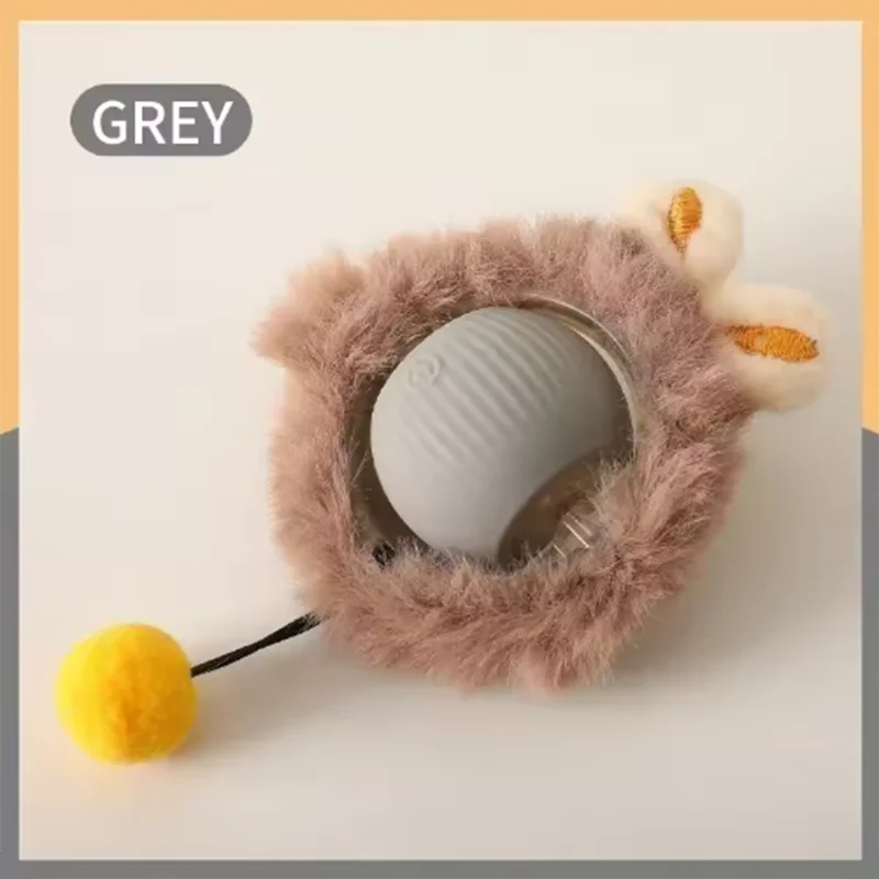 Interactive Electric Cat Ball Toy – Auto Rolling with Sound & Flash