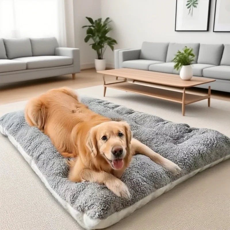 Booteely Extra Large Plush Dog Bed – Super Soft & Reversible