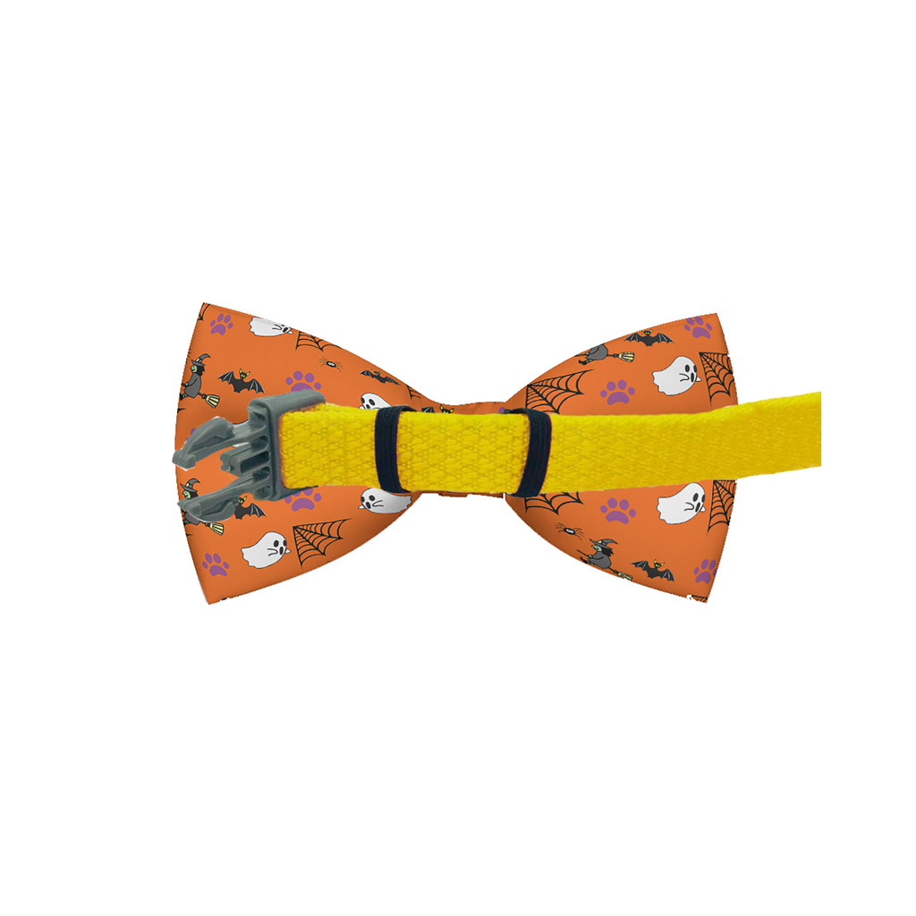 Halloween Orange Dog Bow Tie – Festive Pet Collar Accessory | My Pet Spot
