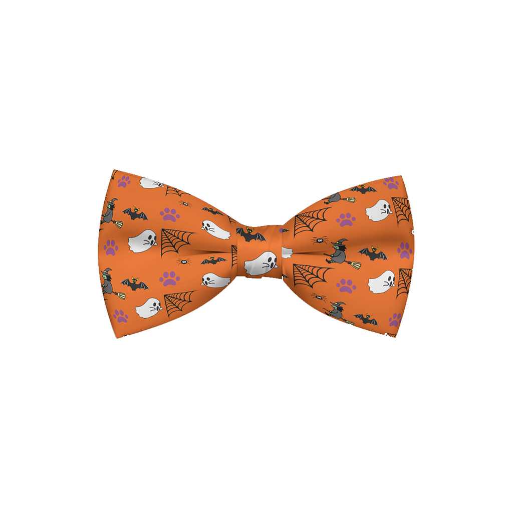 Halloween Orange Dog Bow Tie – Festive Pet Collar Accessory | My Pet Spot