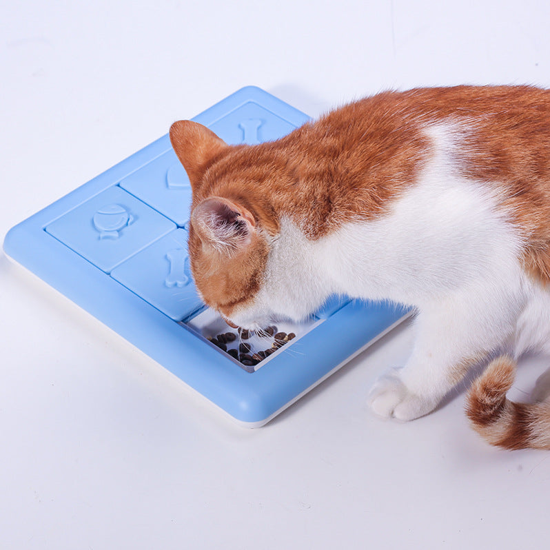 Treasure Hunt Slow Feeder Bowl for Cats – Interactive Training & Enrichment Toy
