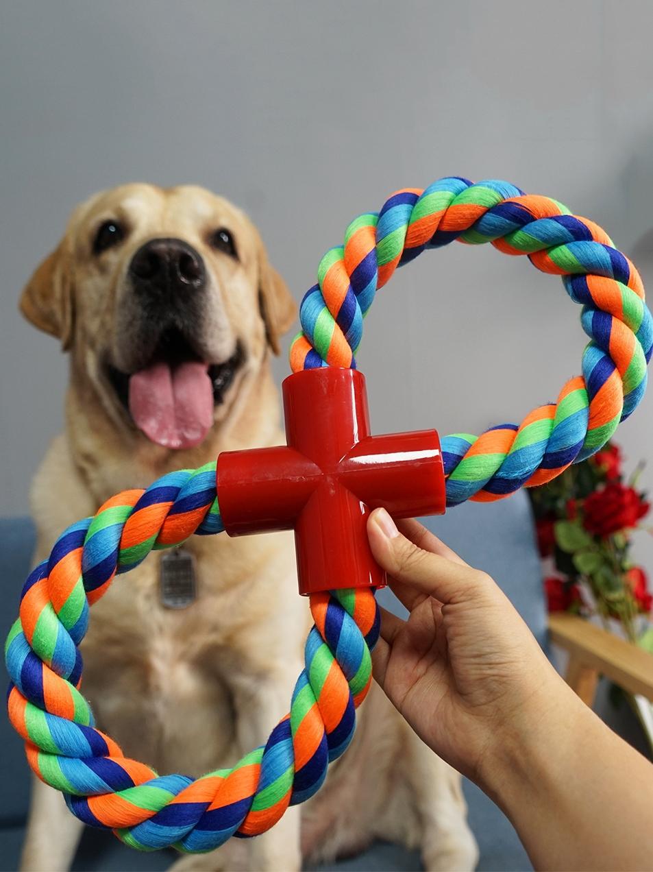 Durable Cotton Rope Dog Toy – Bite Resistant Chew & Tug Toy for Dogs
