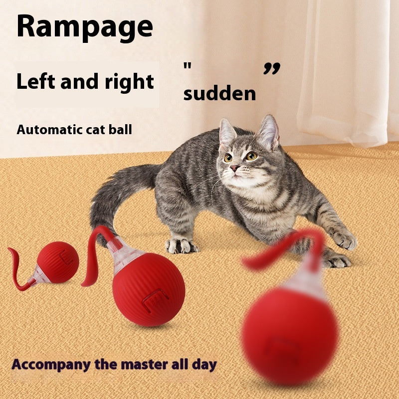 Interactive Cat Toy Ball – Super Drive Rolling Ball with Chirping & Auto Wake-Up