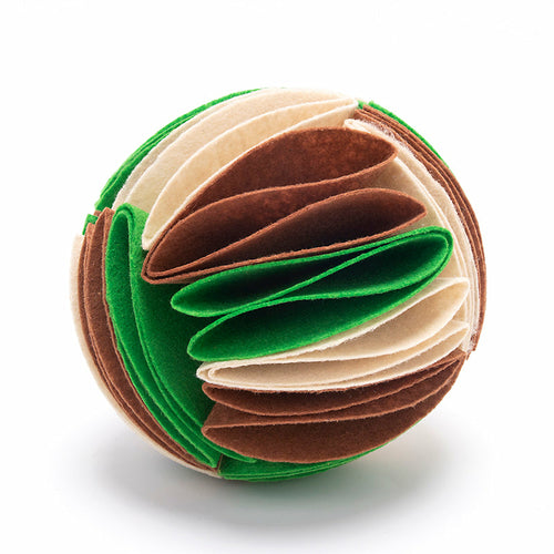Foldable Dog Snuffle Ball – Interactive IQ Training Toy
