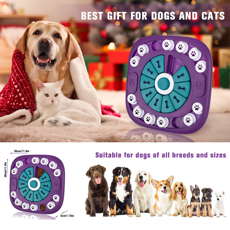 Interactive Dog Puzzle Toy – Treat Enrichment Game for Small, Medium & Large Dogs