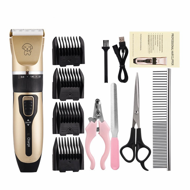 Professional Pet Grooming Clippers & Trimmer Set – Quiet, Cordless & Rechargeable