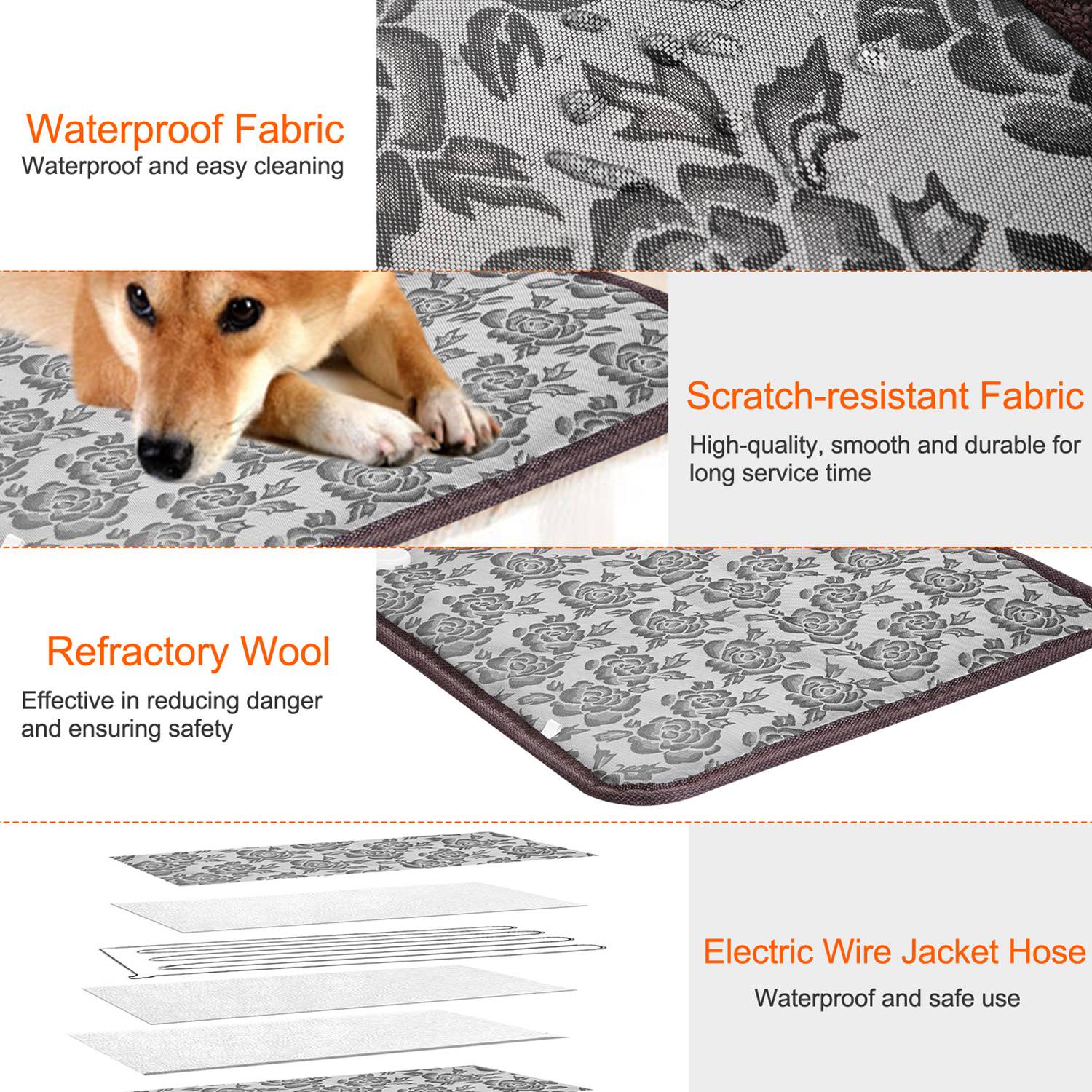 Pet Heating Pad – Waterproof Electric Warming Mat for Dogs & Cats