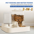 Transparent Pet Food & Water Dispenser – Visible, Automatic & Easy to Fill