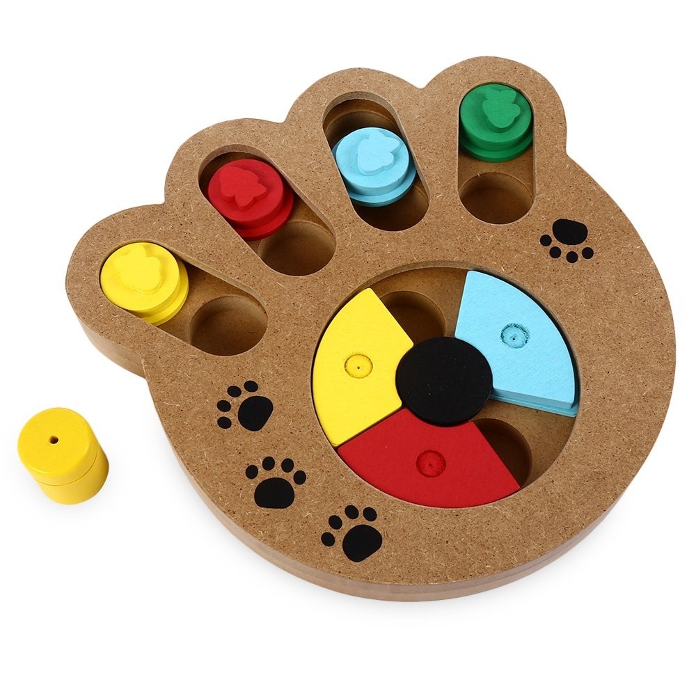 Paw Shape IQ Treat Training Toy for Dogs & Cats