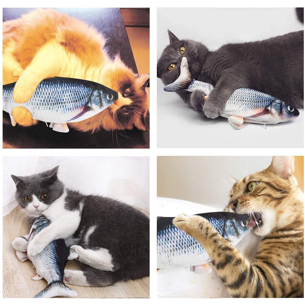 Electronic Floppy Fish Cat Toy – Realistic Moving Fish for Cats