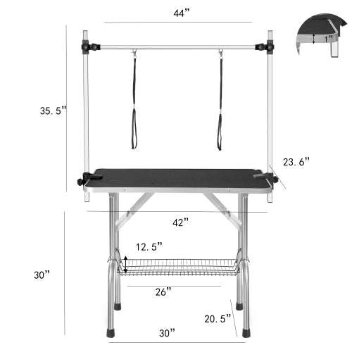 36" Folding Dog Pet Grooming Table Heavy Duty