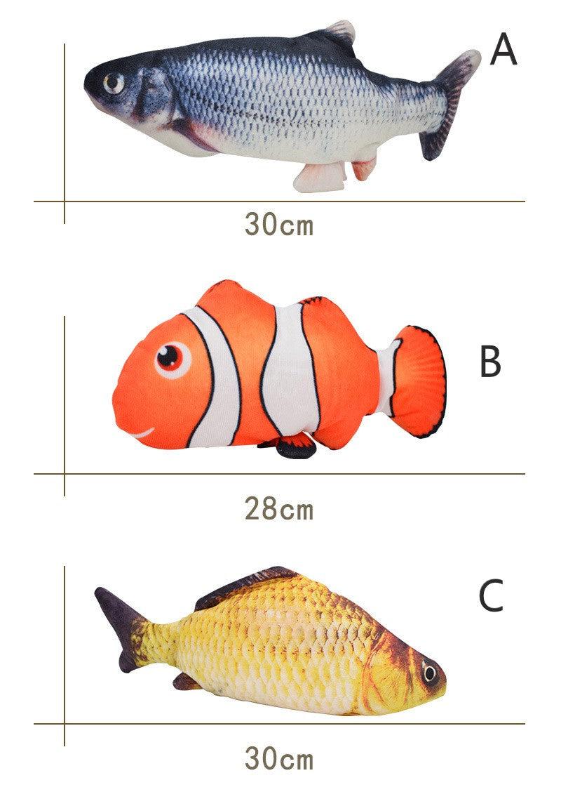 Electronic Floppy Fish Cat Toy – Realistic Moving Fish for Cats