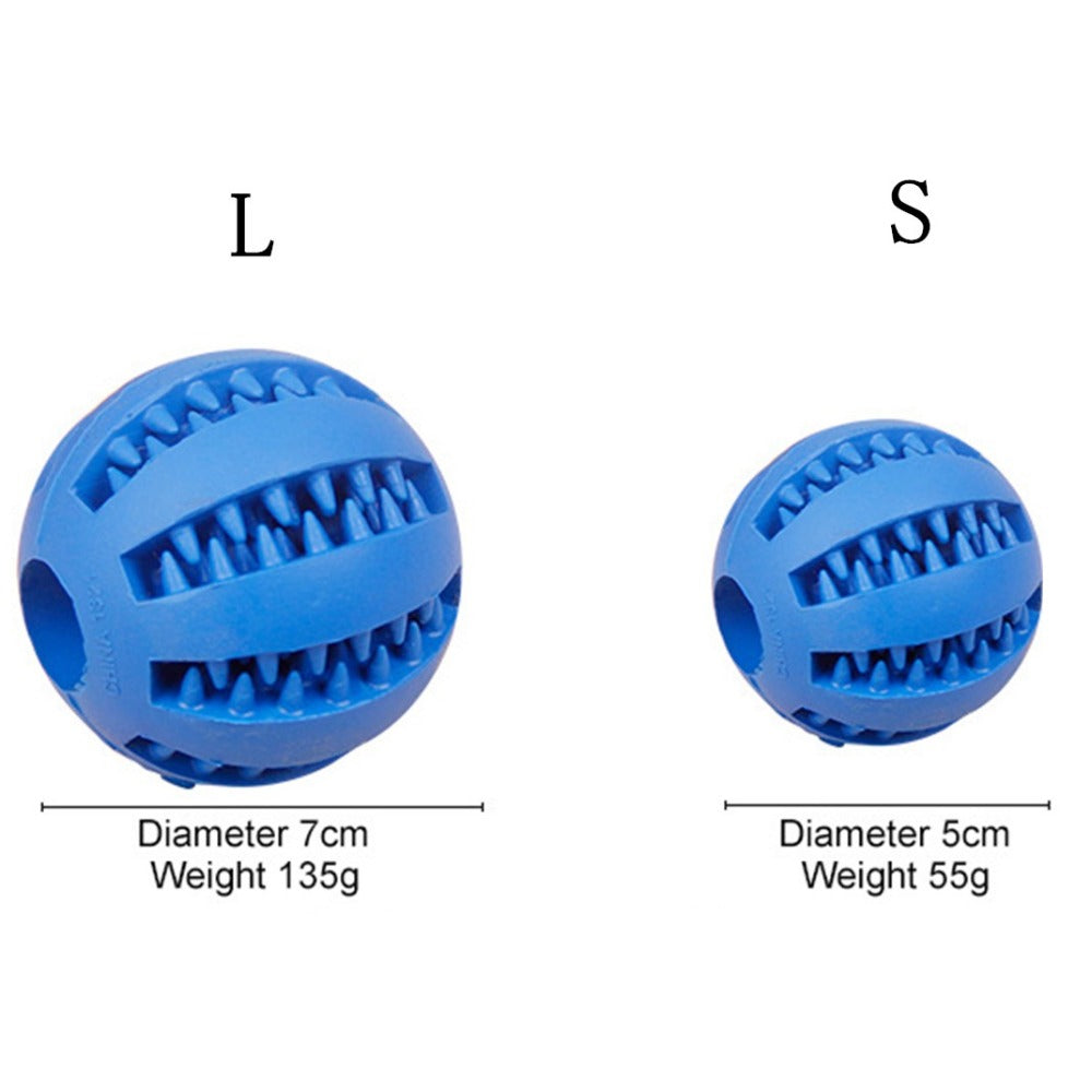 Pet Food Feeder Ball – Teeth Cleaning Chew Toy for Dogs & Cats
