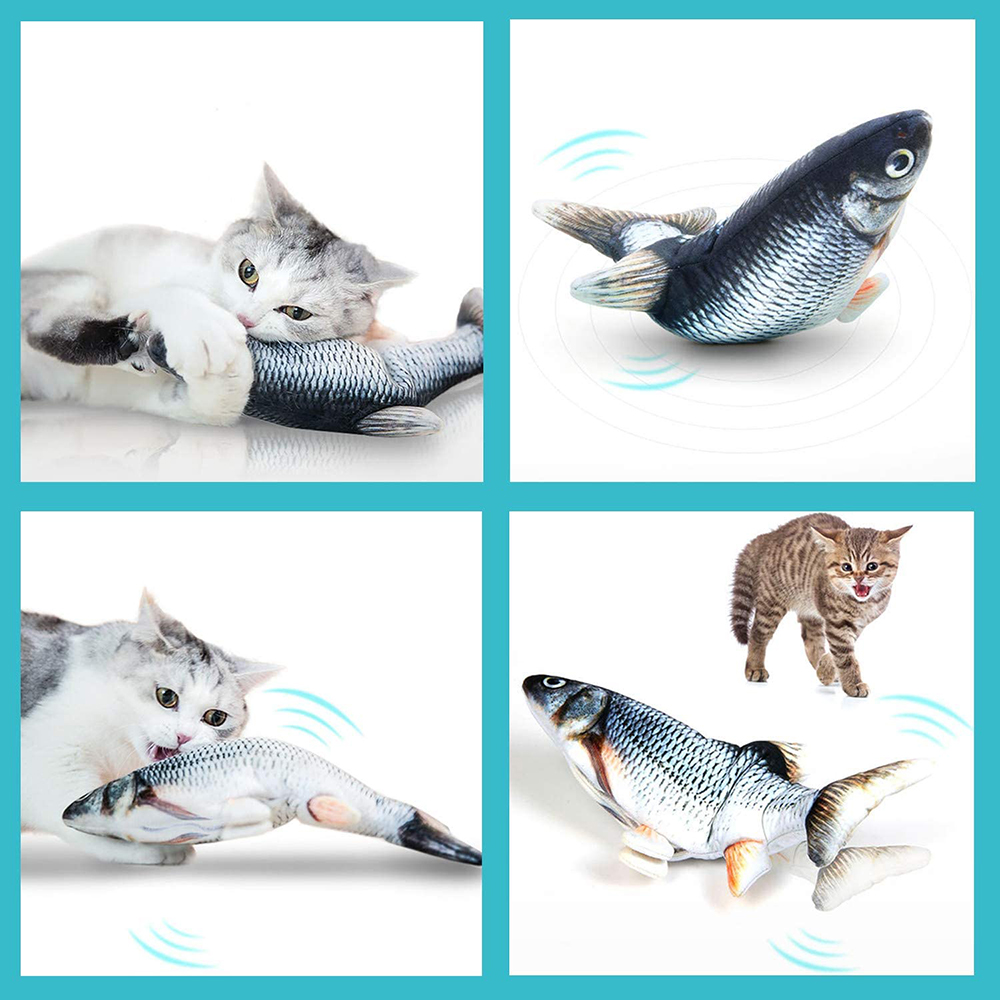 Electronic Floppy Fish Cat Toy – Realistic Moving Fish for Cats
