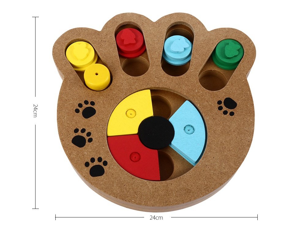 Paw Shape IQ Treat Training Toy for Dogs & Cats