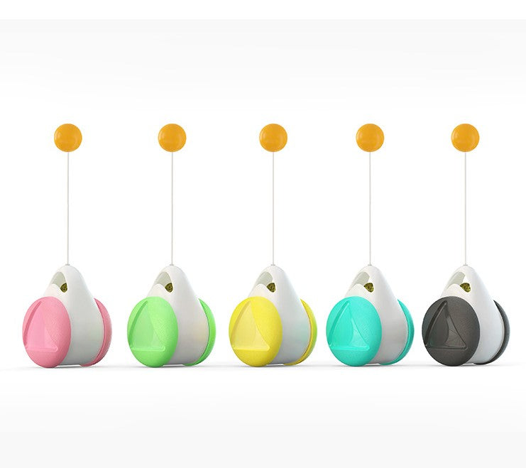 Tumbler Balance Wheel Swinging Ball Cat Toy - Interactive 2-in-1 Design
