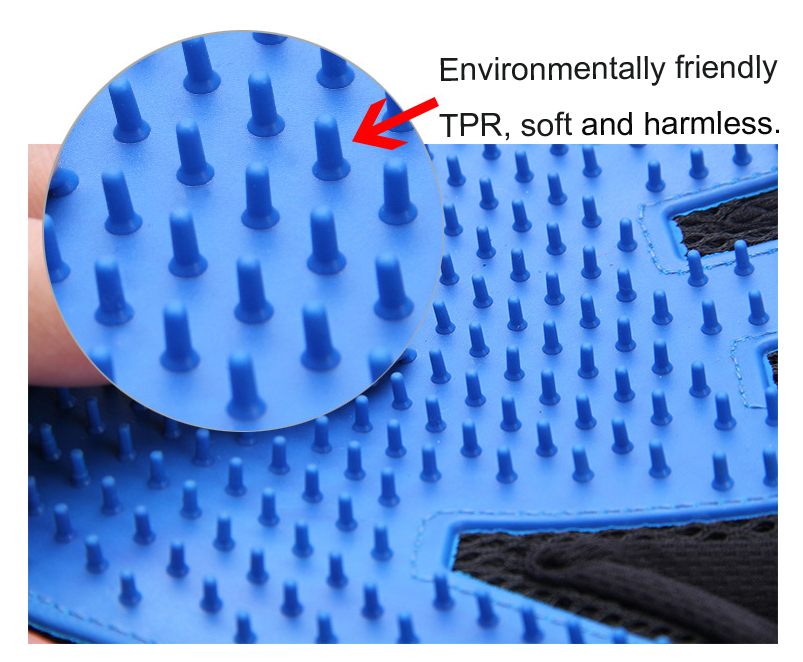 Pet Grooming Gloves – Hair Remover Brush Mitt for Dogs & Cats
