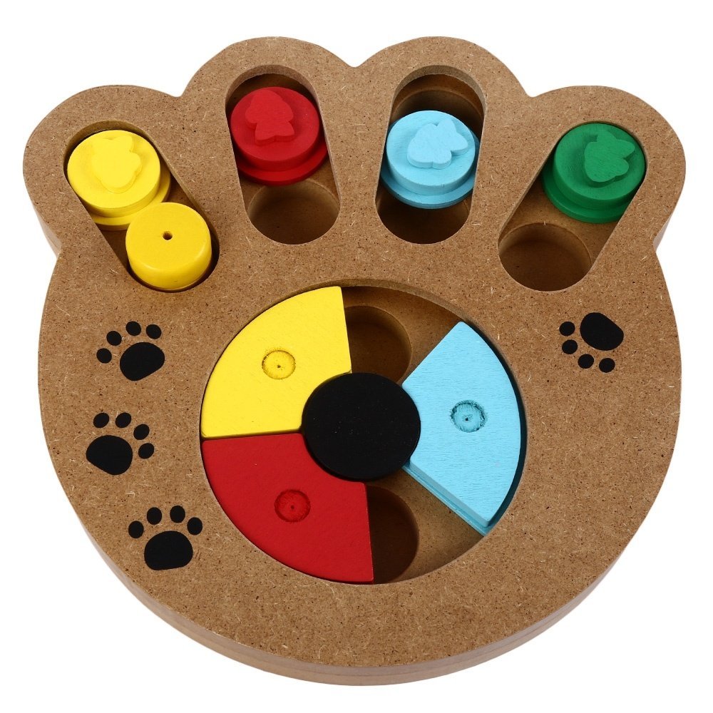 Paw Shape IQ Treat Training Toy for Dogs & Cats