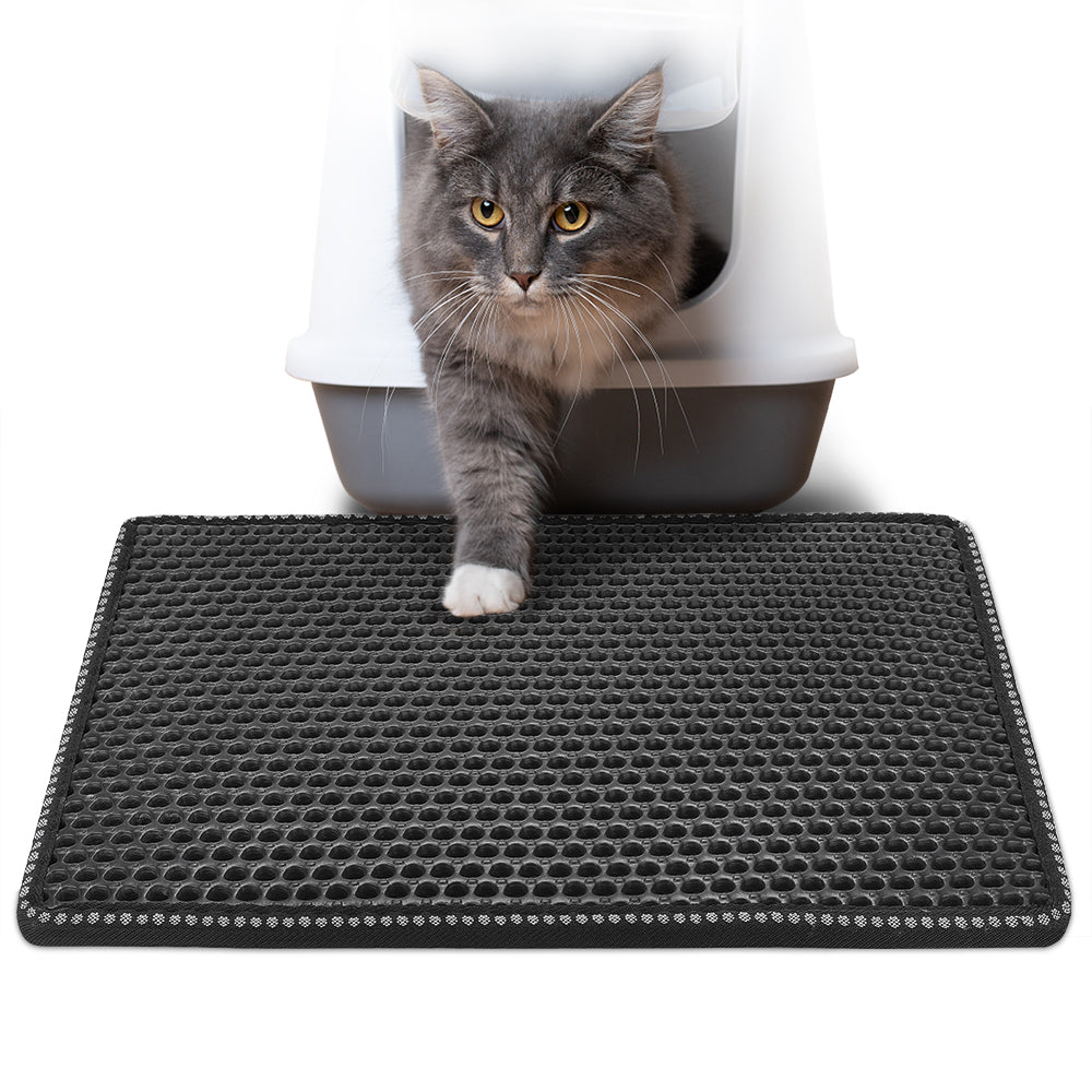 Double Layer Cat Litter Trapping Mat - Waterproof & Easy to Clean