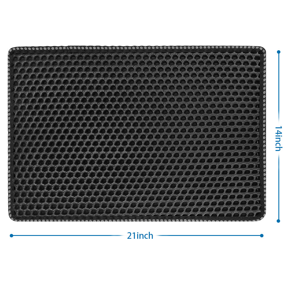 Double Layer Cat Litter Trapping Mat - Waterproof & Easy to Clean