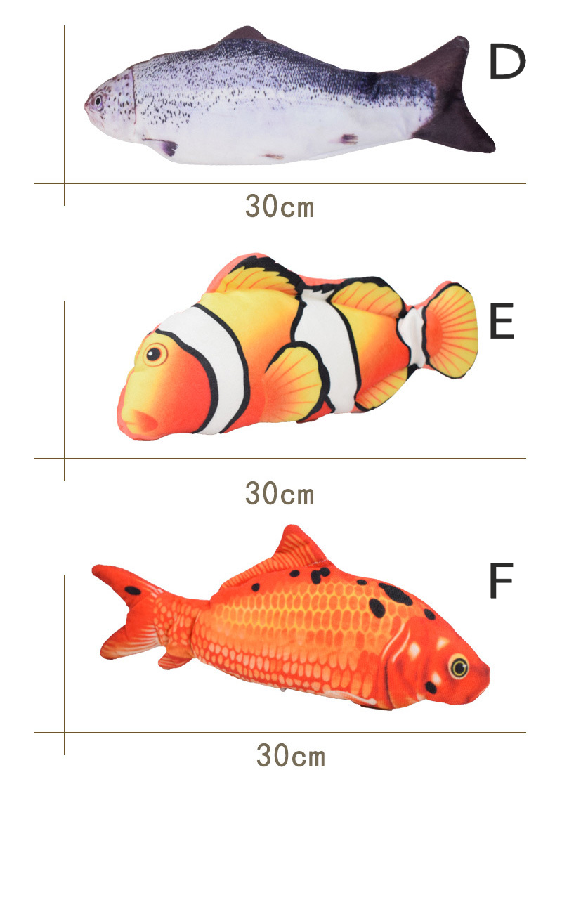 Electronic Floppy Fish Cat Toy – Realistic Moving Fish for Cats