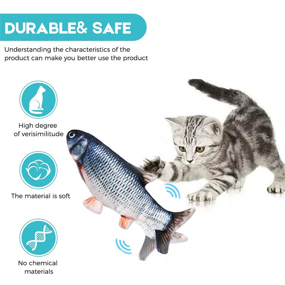 Electronic Floppy Fish Cat Toy – Realistic Moving Fish for Cats
